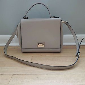 Kate Spade Laurel Magnolia Leather Purse Taupe Beige Classic